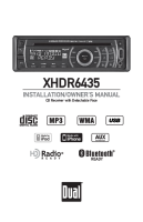 Dual XHDR-6435-Owners-Manual 